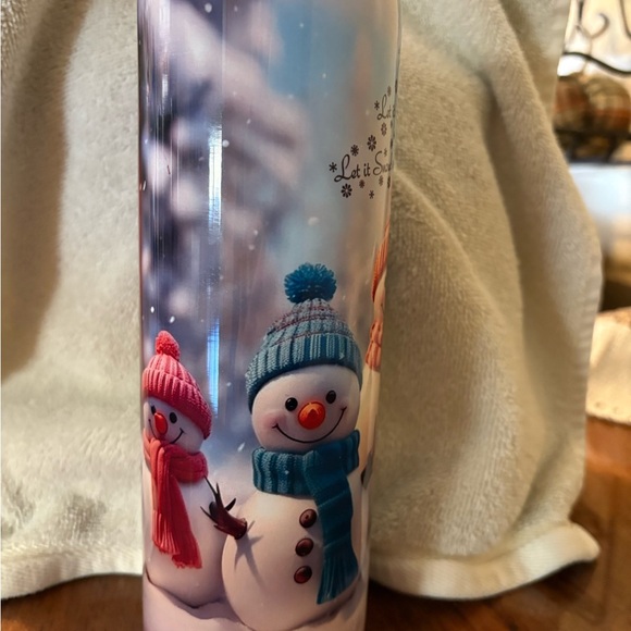 20 oz snowman tumbler - Picture 2 of 3